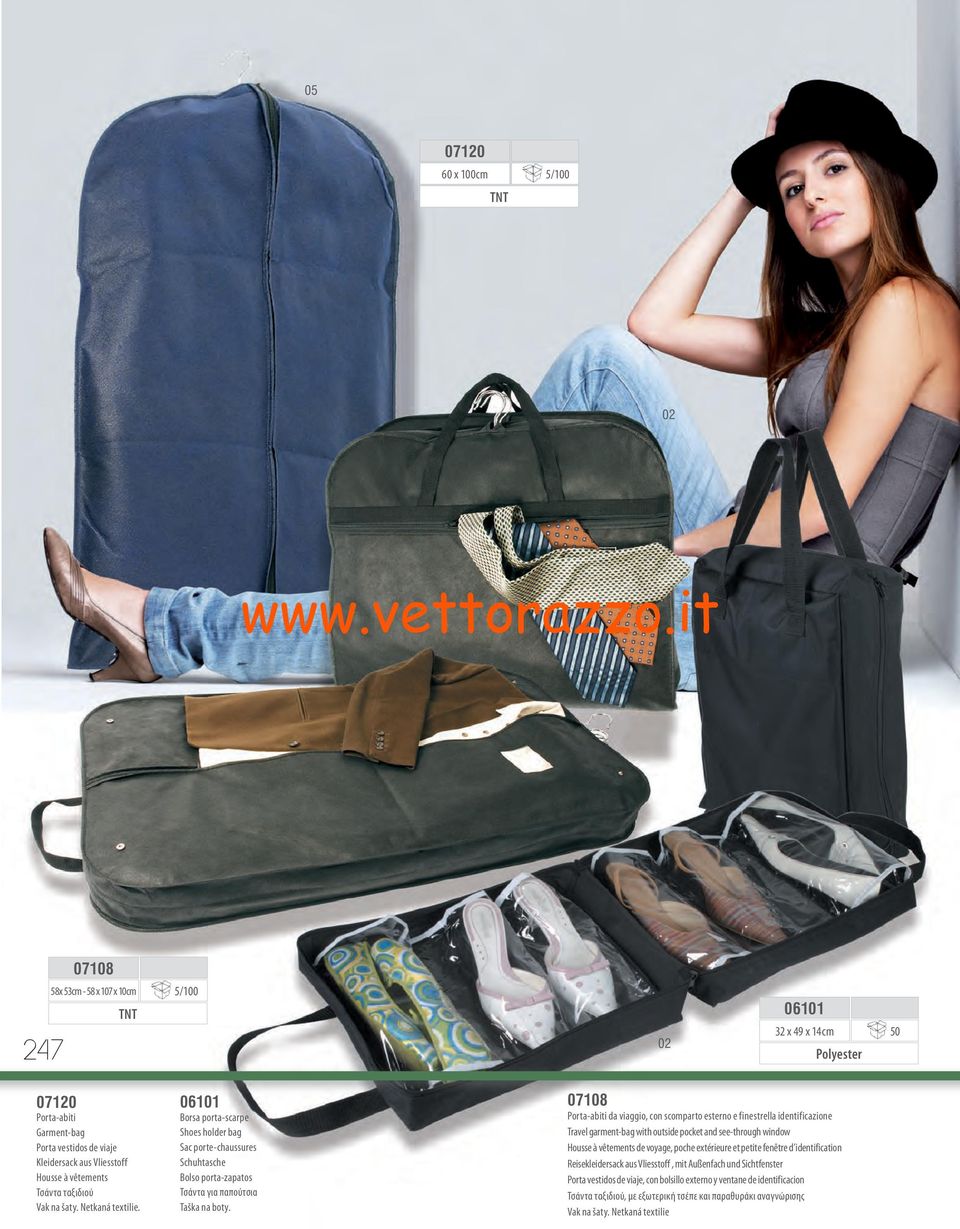 06101 Borsa porta-scarpe Shoes holder bag Sac porte-chaussures Schuhtasche Bolso porta-zapatos Τσάντα για παπούτσια Taška na boty.