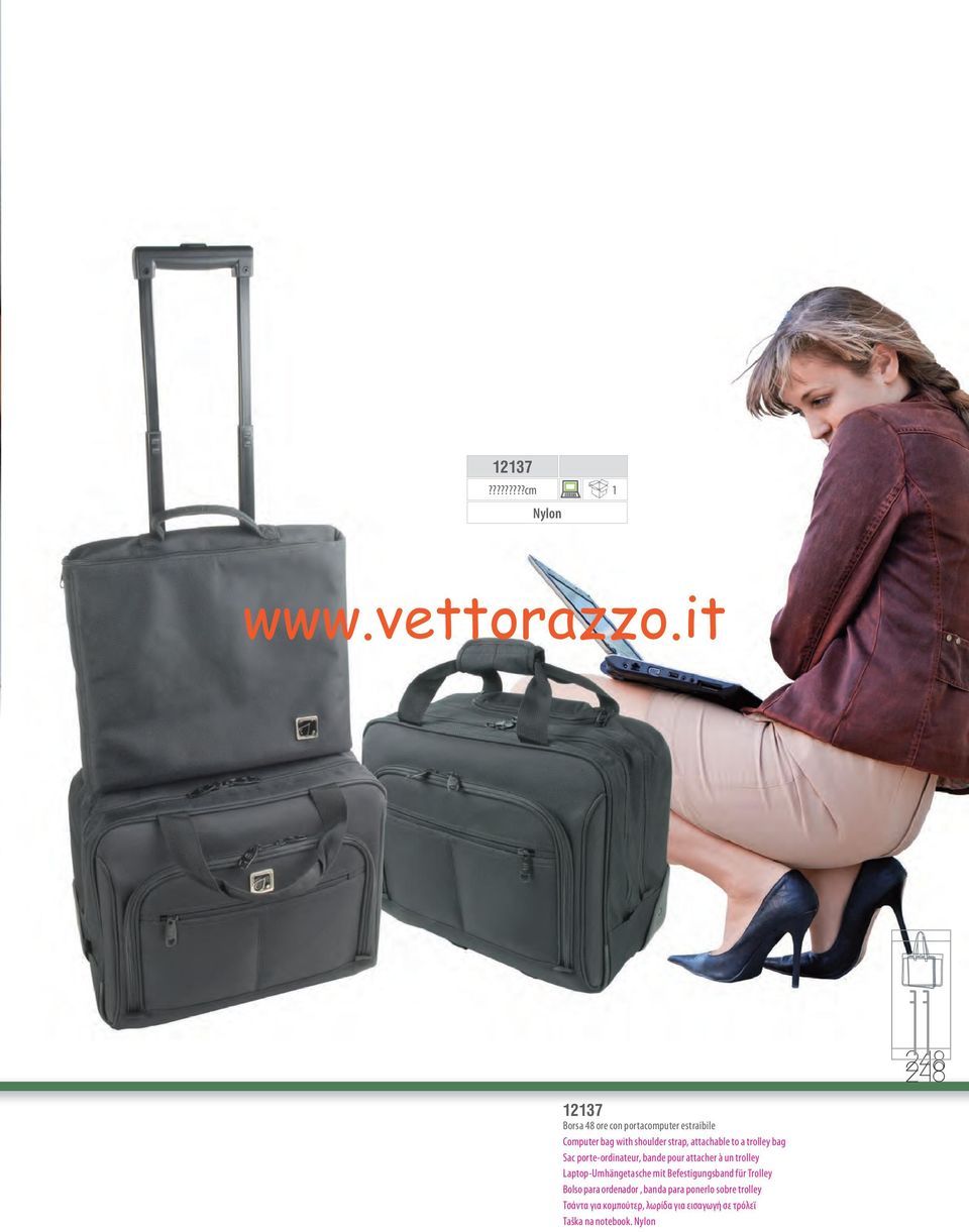 strap, attachable to a trolley bag Sac porte-ordinateur, bande pour attacher à un trolley