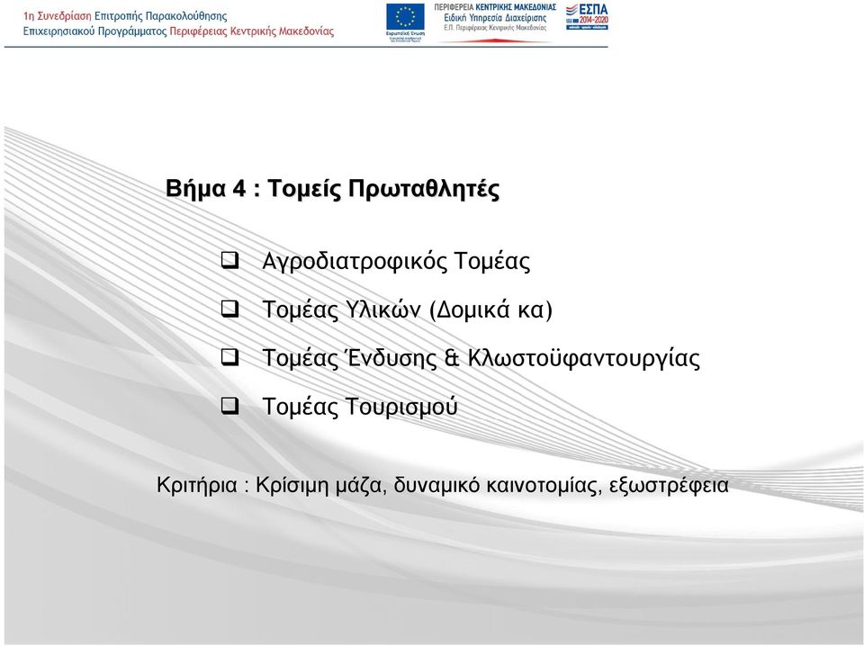 Ένδυσης & Κλωστοϋφαντουργίας Τομέας Τουρισμού