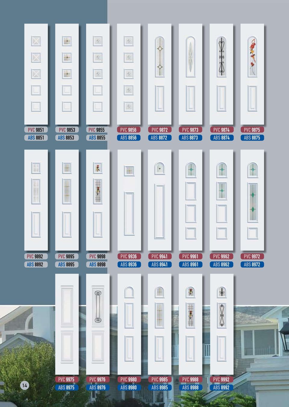 PVC 9936 PVC 9941 ABS 8936 ABS 8941 PVC 9961 ABS 8961 PVC 9962 ABS 8962 PVC 9972 ABS 8972 14 PVC