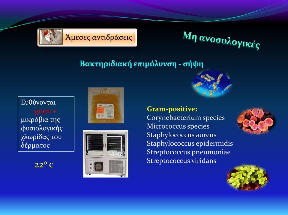 Corynebacterium species Micrococcus species Staphylococcus