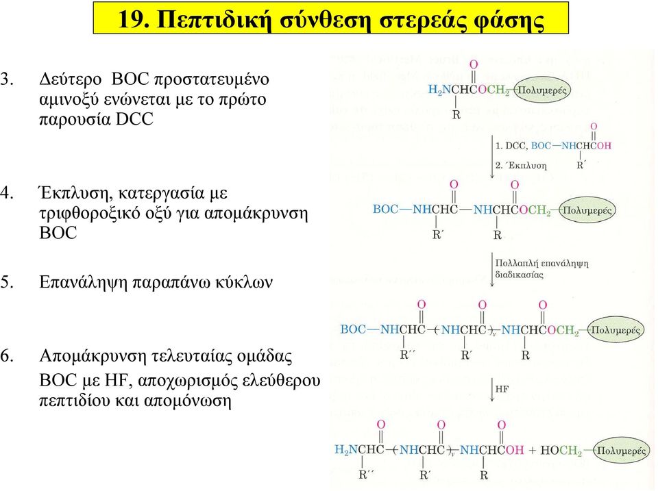 Έκπλυση, κατεργασία με τριφθοροξικό οξύ για απομάκρυνση BOC 5.