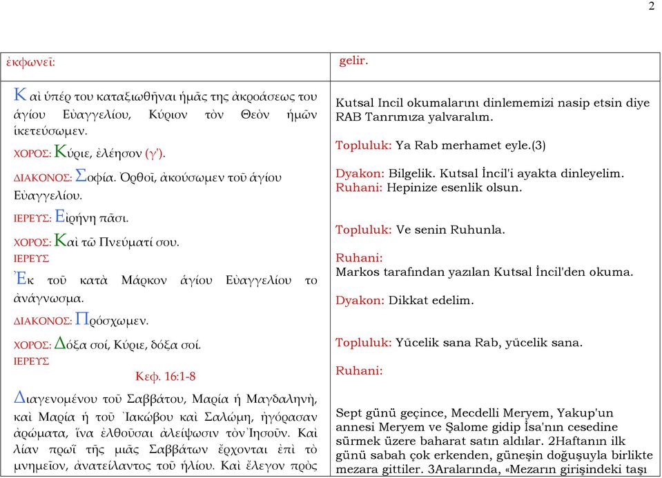 ΙΕΡΕΥΣ Κεφ. 16:1 8 Διαγενομένου τοῦ Σαββάτου, Μαρία ἡ Μαγδαληνὴ, καὶ Μαρία ἡ τοῦ Ιακώβου καὶ Σαλώμη, ἠγόρασαν ἀρώματα, ἵνα ἐλθοῦσαι ἀλείψωσιν τὸν Ιησοῦν.