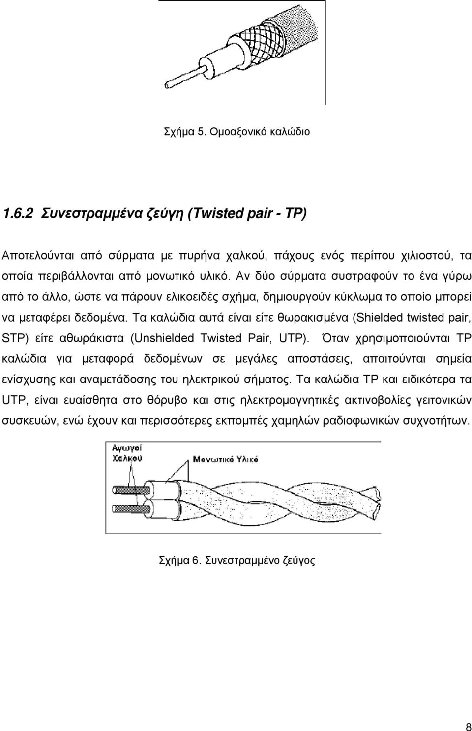 Τα καλώδια αυτά είναι είτε θωρακισμένα (Shielded twisted pair, STP) είτε αθωράκιστα (Unshielded Twisted Pair, UTP).