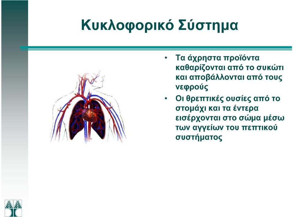 θρεπτικές ουσίες από το στοµάχι και τα έντερα