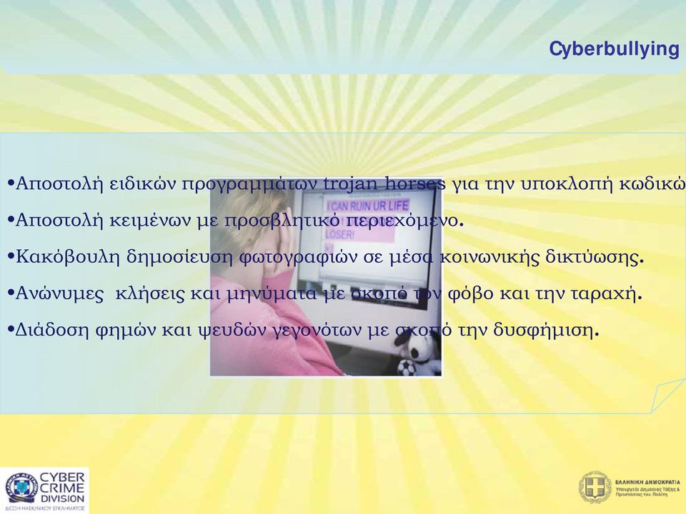 Κακόβουλη δημοσίευση φωτογραφιών σε μέσα κοινωνικής δικτύωσης.