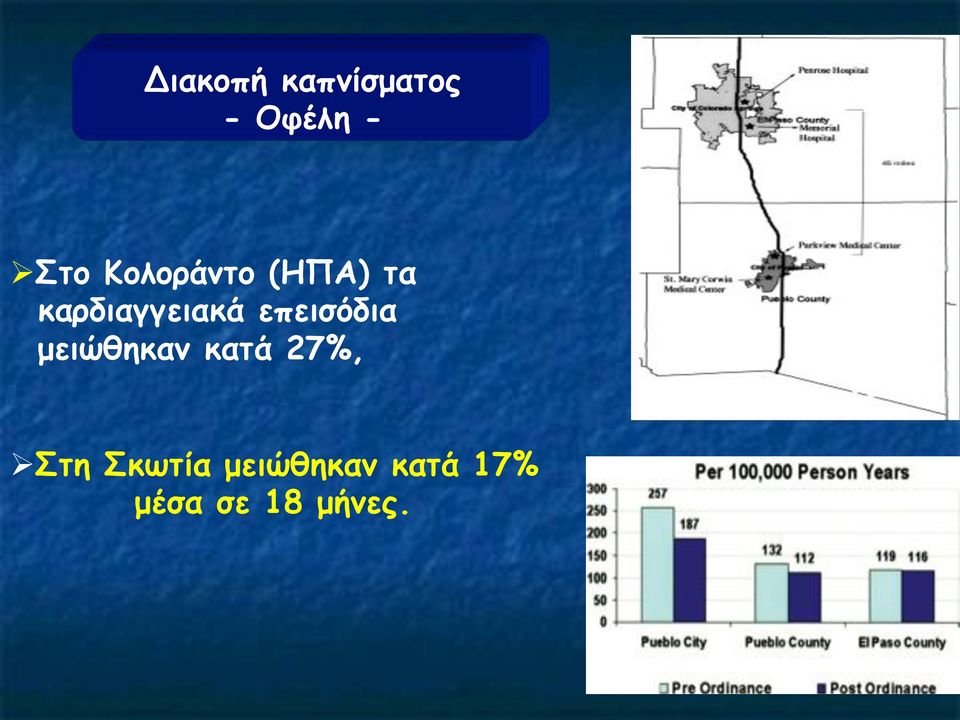 επεισόδια µειώθηκαν κατά 27%, Στη