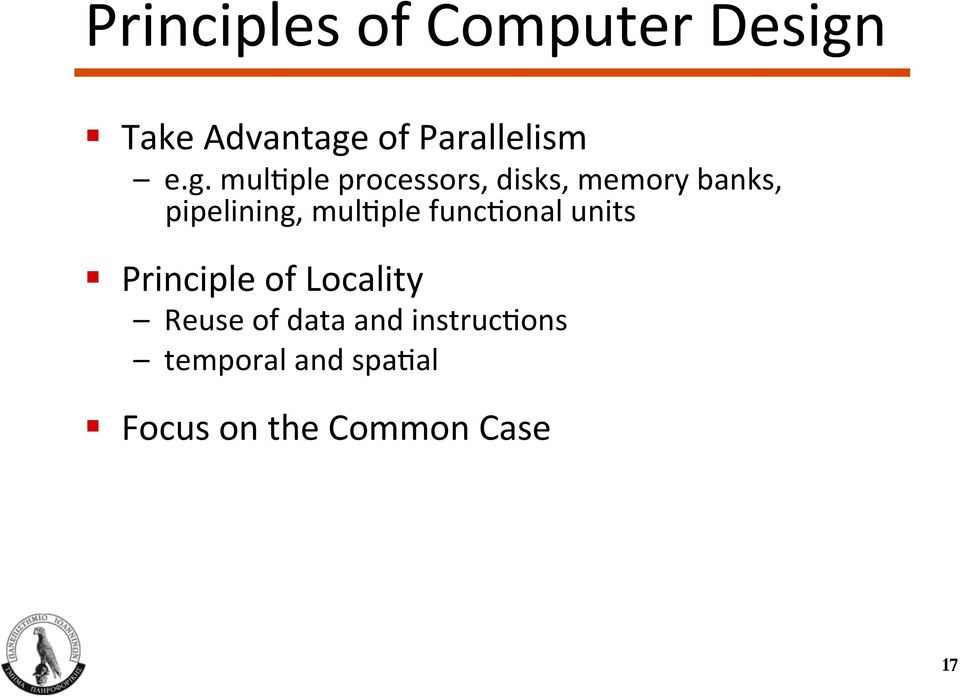 of Parallelism e.g.