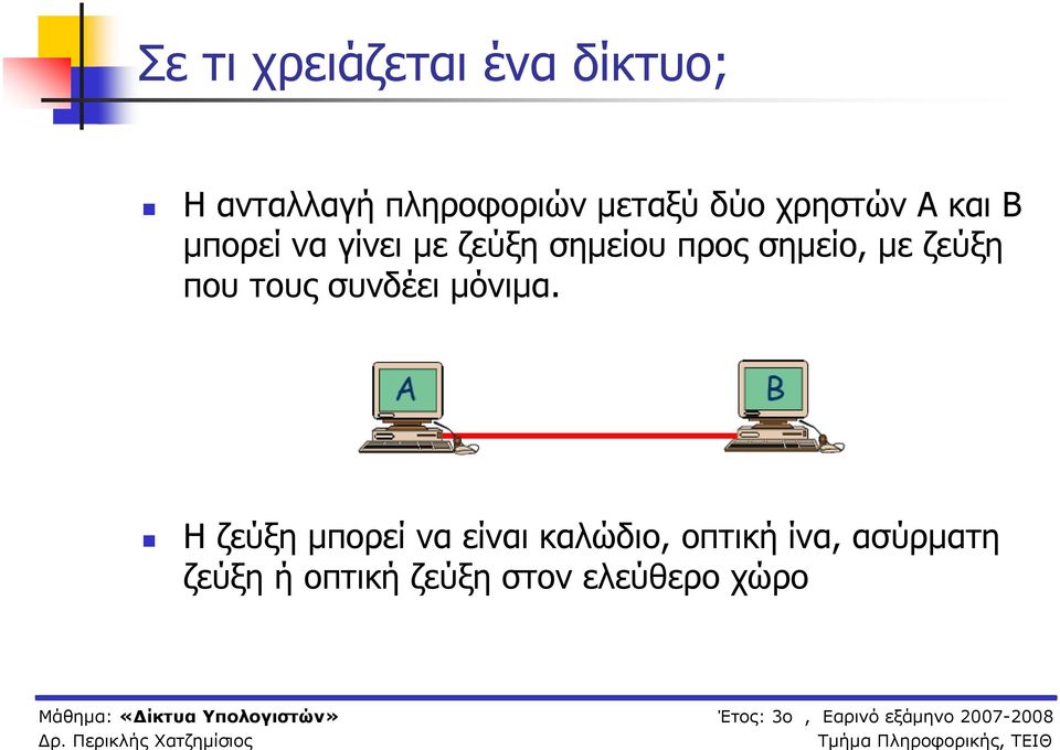 με ζεύξη που τους συνδέει μόνιμα.