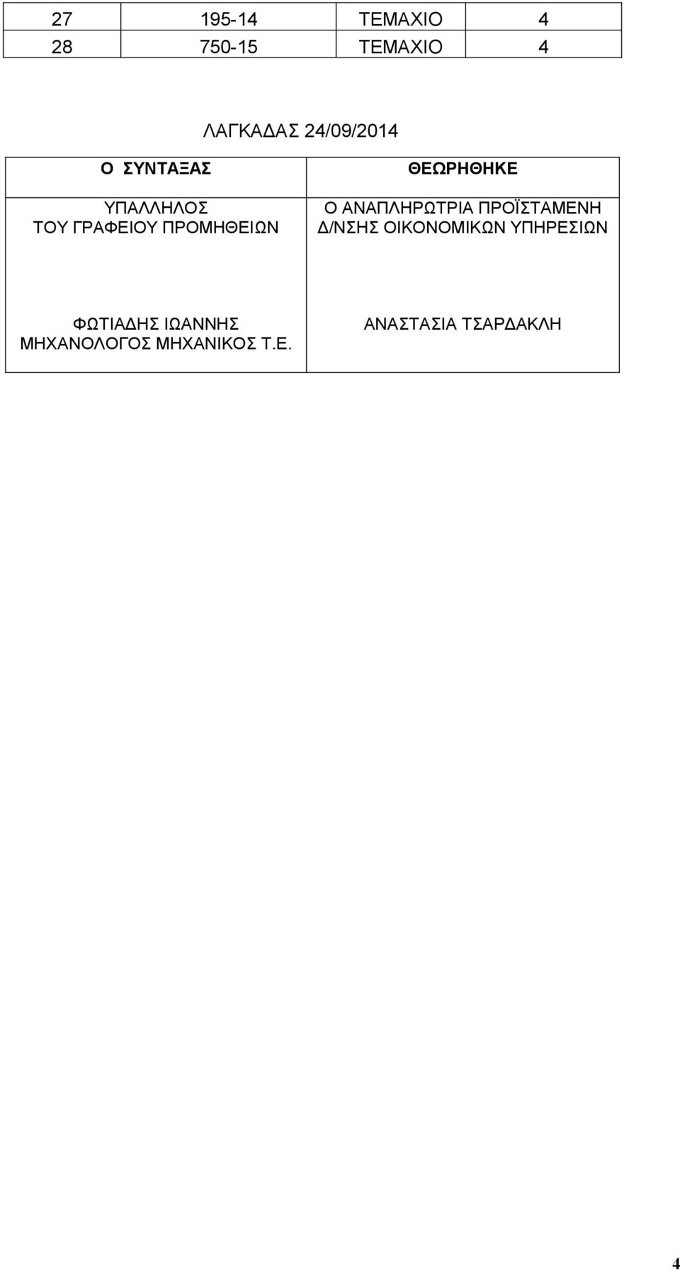 ΘΕΩΡΗΘΗΚΕ Ο ΑΝΑΠΛΗΡΩΤΡΙΑ ΠΡΟΪΣΤΑΜΕΝΗ Δ/ΝΣΗΣ ΟΙΚΟΝΟΜΙΚΩΝ