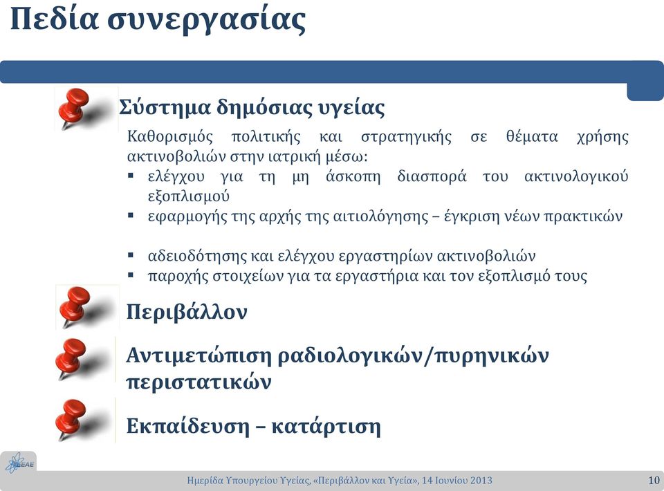 αιτιολόγησης έγκριση νέων πρακτικών αδειοδότησης και ελέγχου εργαστηρίων ακτινοβολιών παροχής στοιχείων για τα
