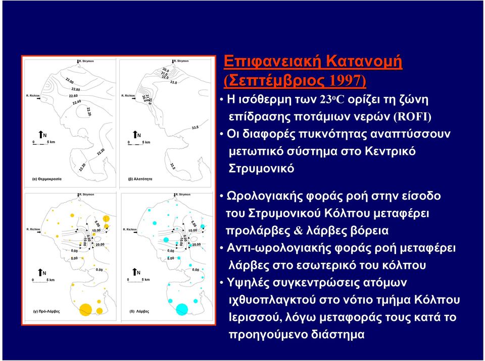 Richios N 0 5 km (γ) Πρό-Λάρβες 0.00 5.00 R. Strymon R. Strymon 0.00-10.00 5.00 10.00 20.00 0.