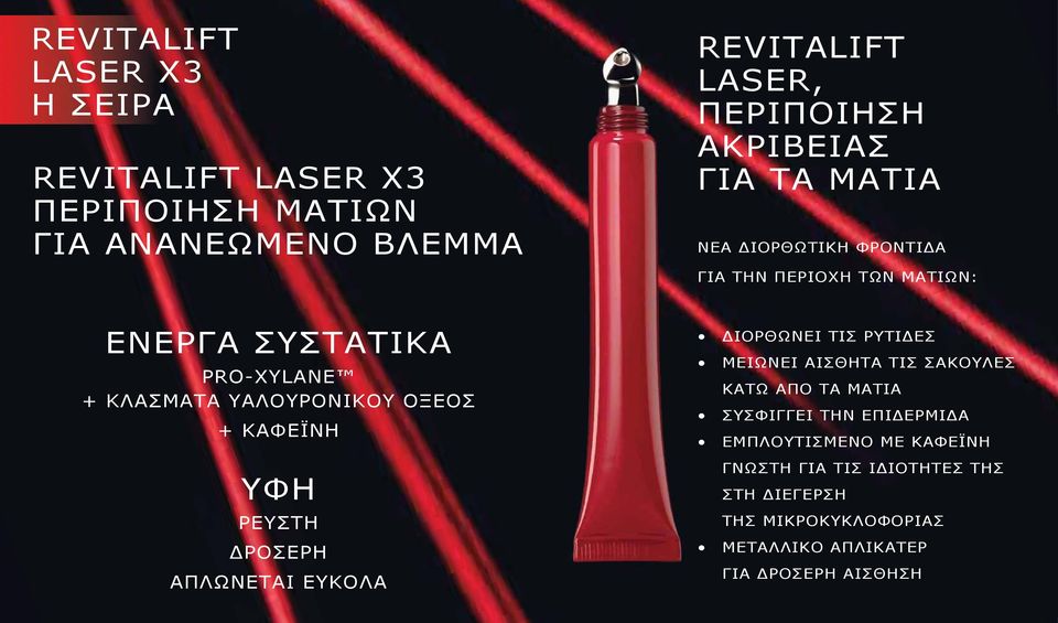 ΔΙΟΡΘΩΤΙΚΗ ΦΡΟΝΤΙΔΑ ΓΙΑ ΤΗΝ ΠΕΡΙΟΧΗ ΤΩΝ ΜΑΤΙΩΝ: ΔΙΟΡΘΩΝΕΙ ΤΙΣ ΡΥΤΙΔΕΣ ΜΕΙΩΝΕΙ ΑΙΣΘΗΤΑ ΤΙΣ ΣΑΚΟΥΛΕΣ ΚΑΤΩ ΑΠΟ ΤΑ ΜΑΤΙΑ ΣΥΣΦΙΓΓΕΙ