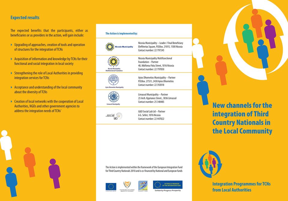 21015, 1500 Nicosia Contact number: 22 797245 Acquisition of information and knowledge by TCNs for their functional and social integration in local society Strengthening the role of Local Authorities