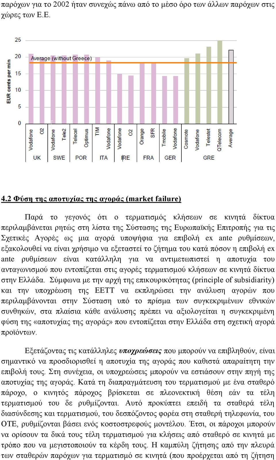 Αγορές ως μια αγορά υποψήφια για επιβολή ex ante ρυθμίσεων, εξακολουθεί να είναι χρήσιμο να εξεταστεί το ζήτημα του κατά πόσον η επιβολή ex ante ρυθμίσεων είναι κατάλληλη για να αντιμετωπιστεί η