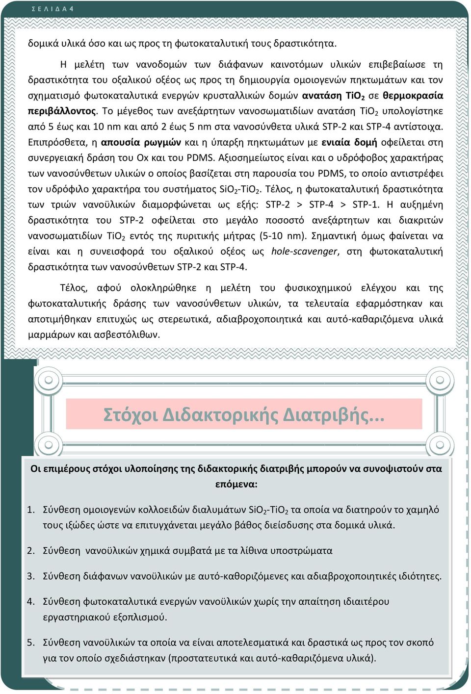 δομών ανατάση TiO 2 σε θερμοκρασία περιβάλλοντος.