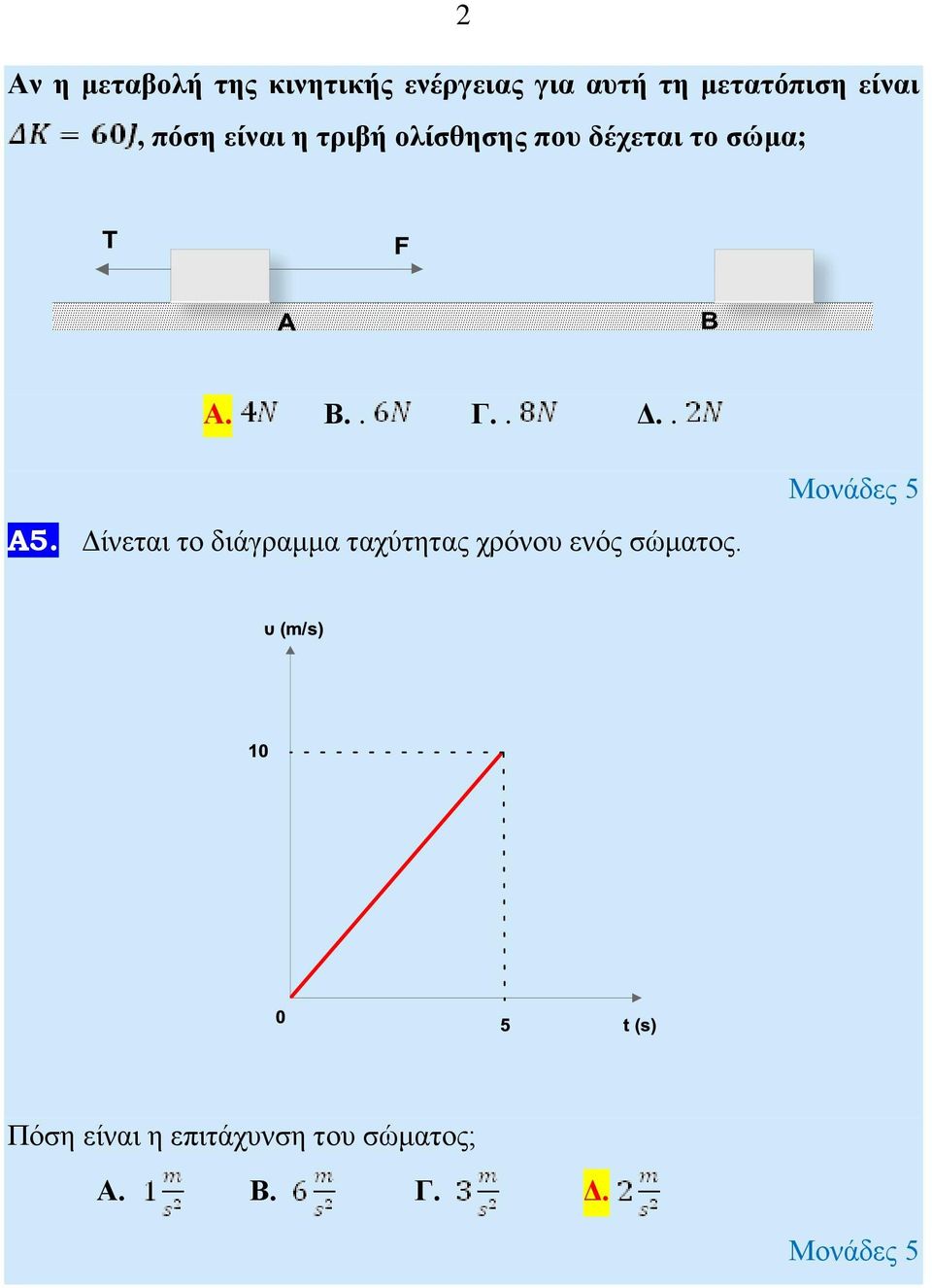 το σώμα; Α. Β.. Γ.. Δ.. Α5.