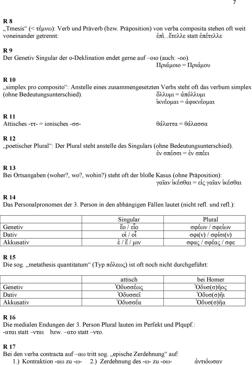 Πριάµοιο = Πριάµου R 10 simplex pro composito : Anstelle eines zusammengesetzten Verbs steht oft das verbum simplex (ohne Bedeutungsunterschied).