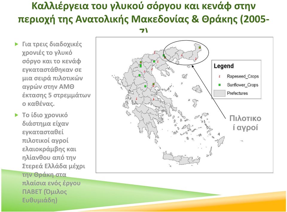 έκτασης 5 στρεμμάτων ο καθένας.