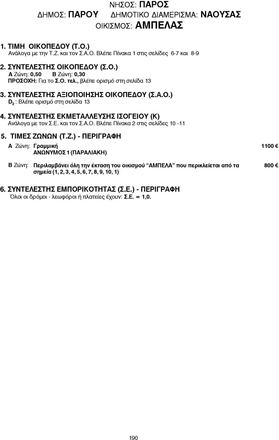 Περιλαμβάνει όλη την έκταση του οικισμού ΑΜΠΕΛΑ που