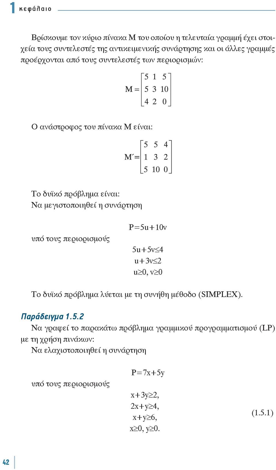 μεγιστοποιηθεί η συνάρτηση P=5u