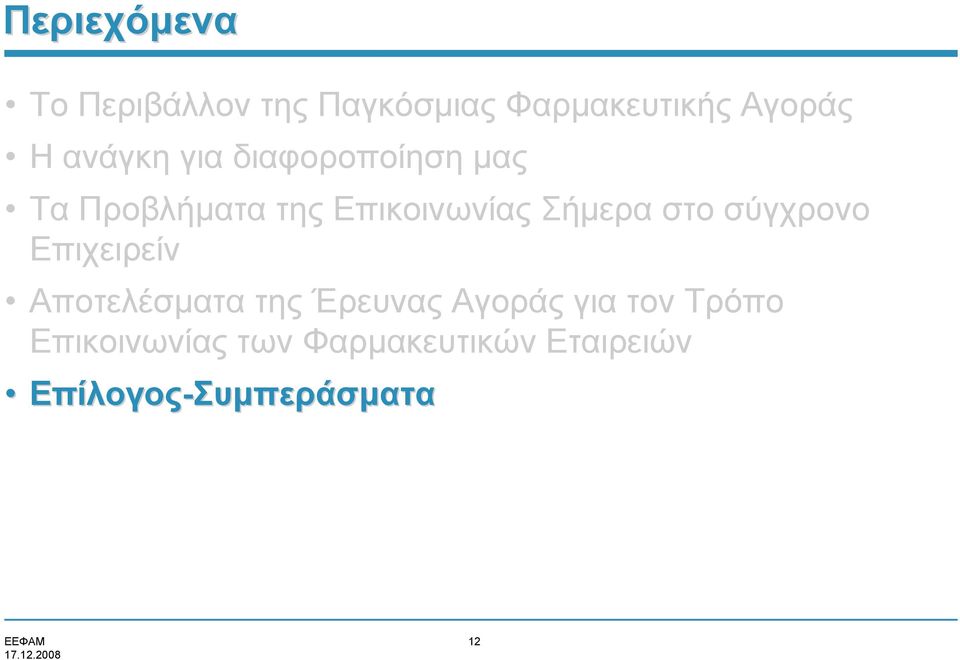 στο σύγχρονο Επιχειρείν Αποτελέσματα της Έρευνας Αγοράς για τον