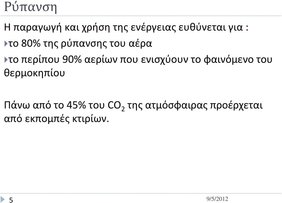 ενισχύουν το φαινόμενο του θερμοκηπίου Πάνω από το 45%