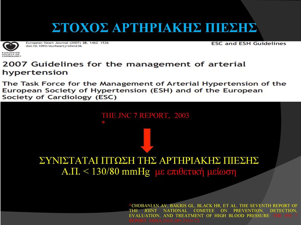 THE SEVENTH REPORT OF THE JOINT NATIONAL COMITEE ON PREVENTION, DETECTION,