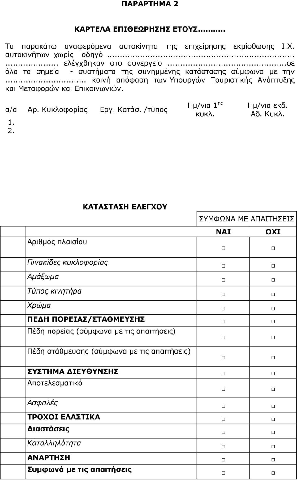 /τύπος 1. 2. Ημ/νια 1 ης κυκλ. Ημ/νια εκδ. Αδ. Κυκλ.