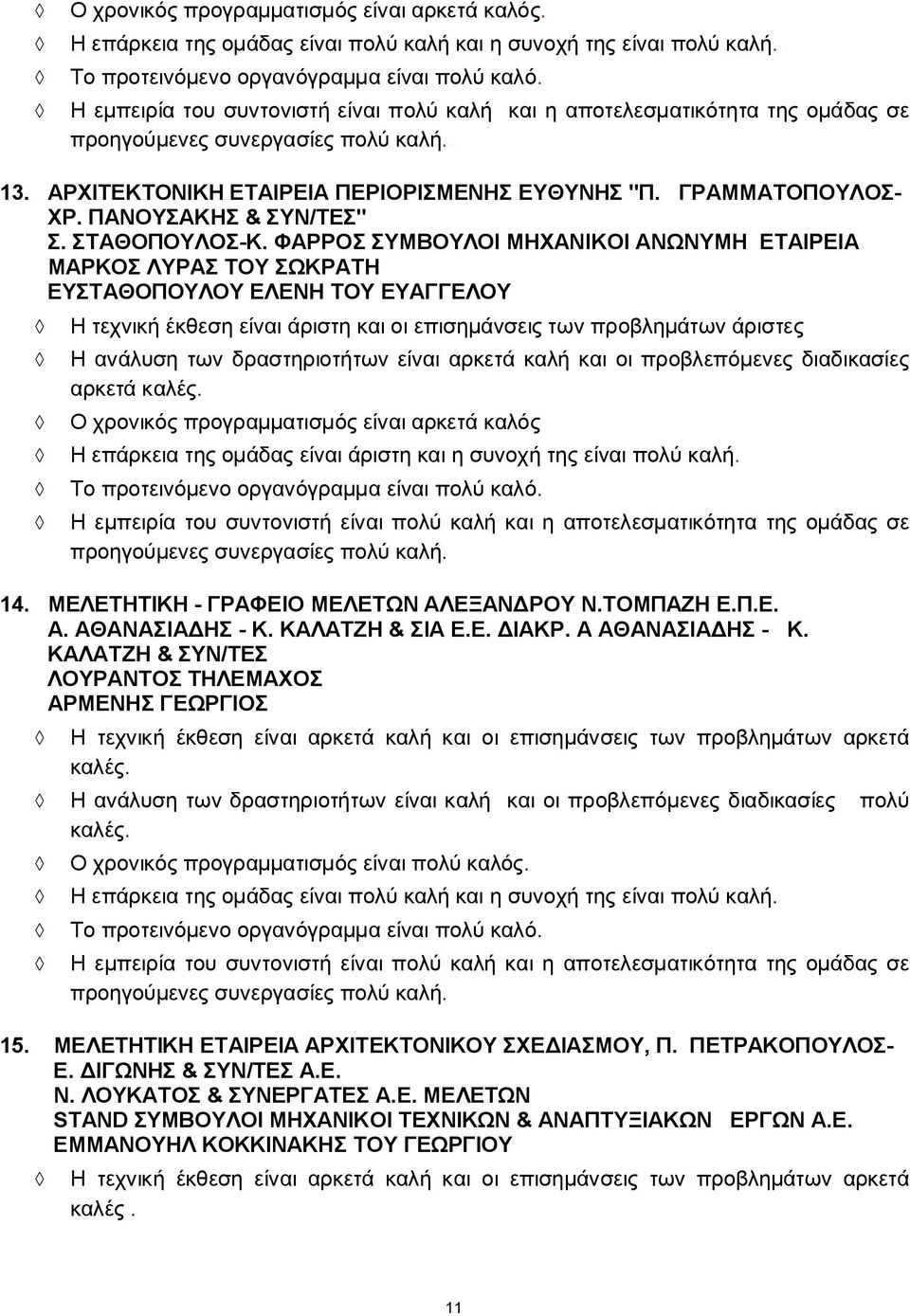 ΠΑΝΟΥΣΑΚΗΣ & ΣΥΝ/ΤΕΣ'' Σ. ΣΤΑΘΟΠΟΥΛΟΣ-Κ.