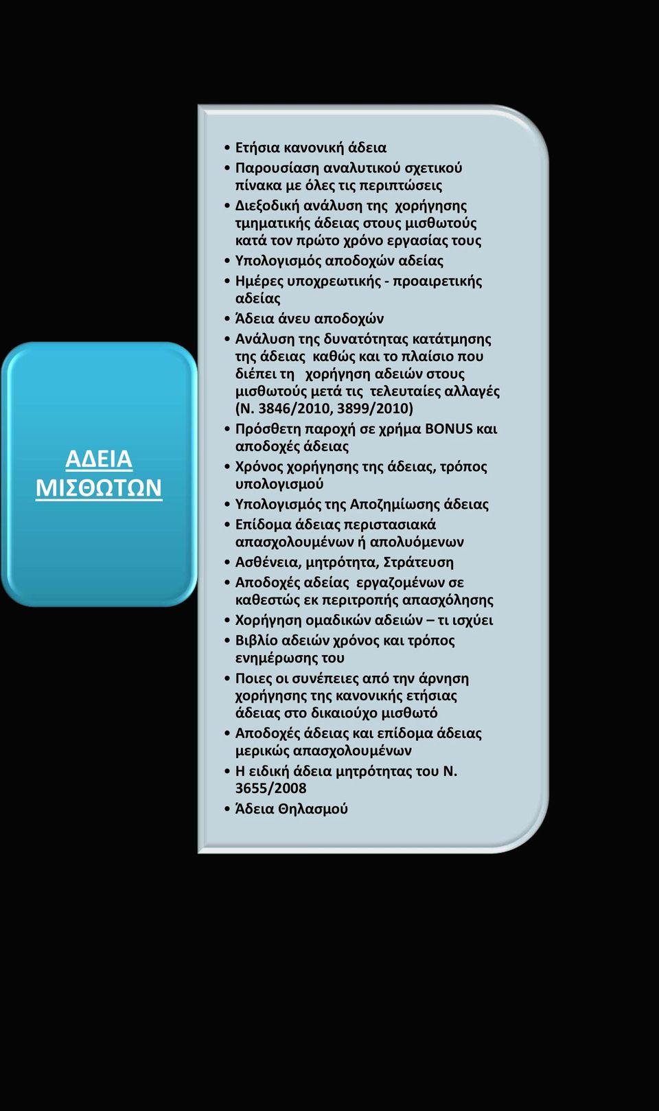 μισθωτούς μετά τις τελευταίες αλλαγές (Ν.