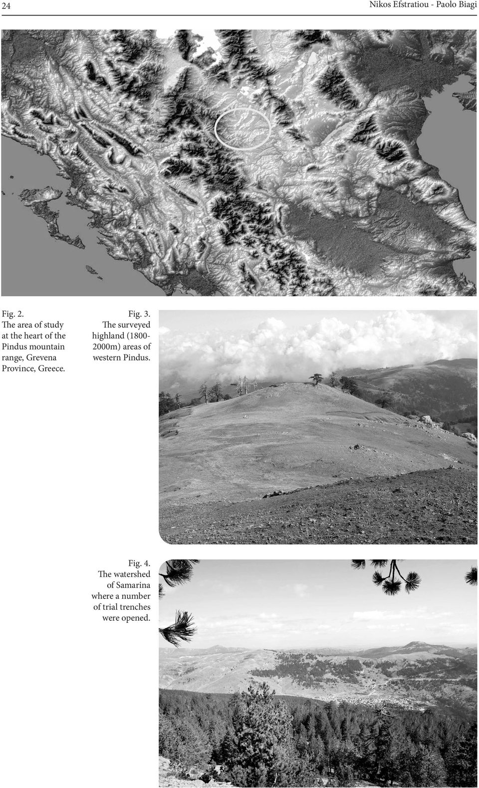 The area of study at the heart of the Pindus mountain range, Grevena