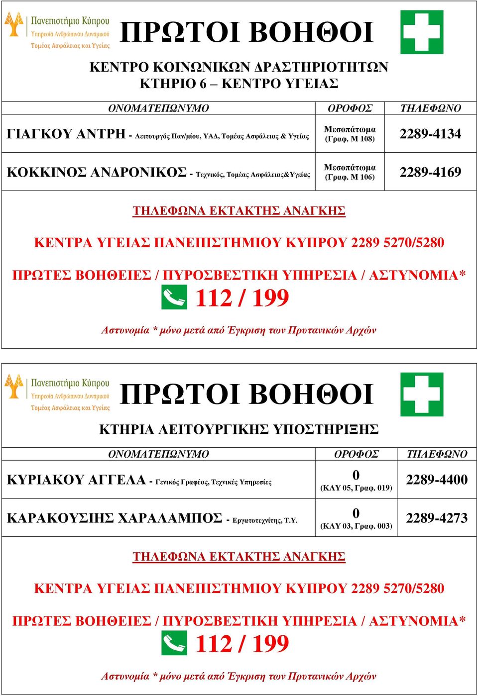 Μ 8) 2289-434 Μεσοπάτωμα (Γραφ.