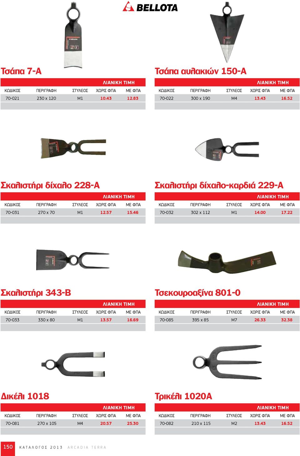 46 Σκαλιστήρι δίχαλο-καρδιά 229-Α 70-032 302 x 112 Μ1 14.00 17.