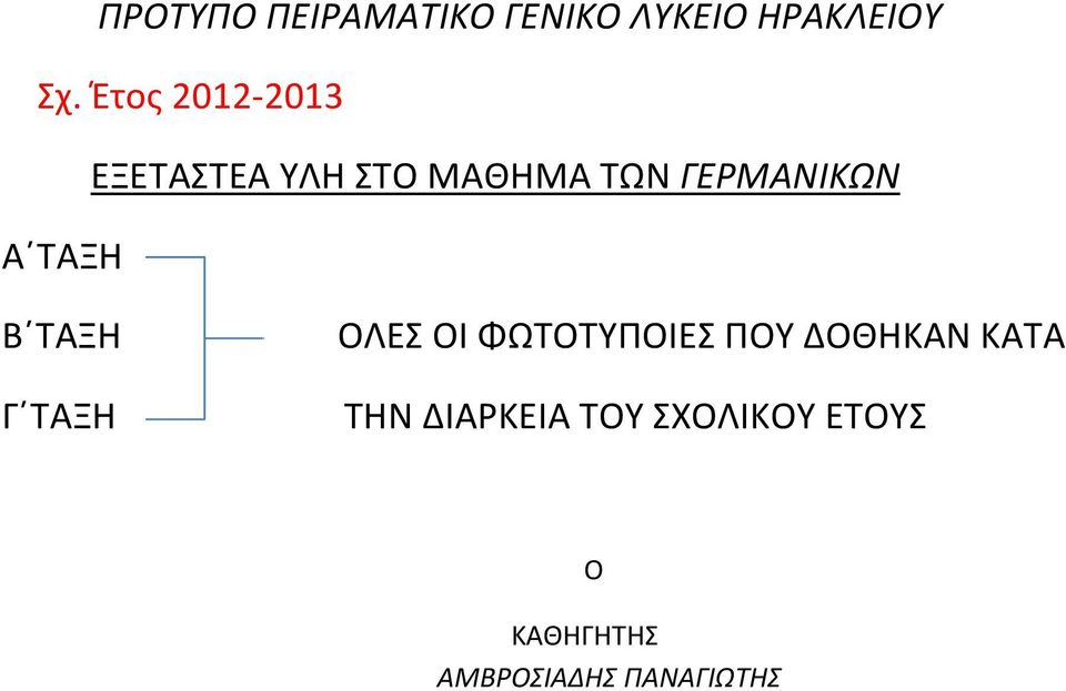 ΤΑΞΗ Β ΤΑΞΗ Γ ΤΑΞΗ ΟΛΕΣ ΟΙ ΦΩΤΟΤΥΠΟΙΕΣ ΠΟΥ ΔΟΘΗΚΑΝ ΚΑΤΑ