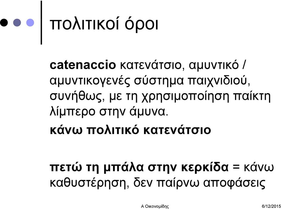 χρησιμοποίηση παίκτη λίμπερο στην άμυνα.
