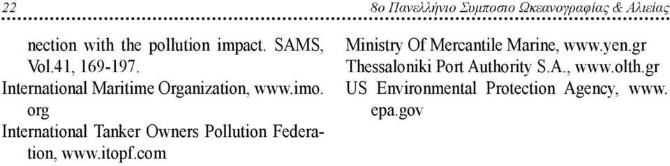 org Inernaional Tanker Owner Polluion Federaion, www.iopf.