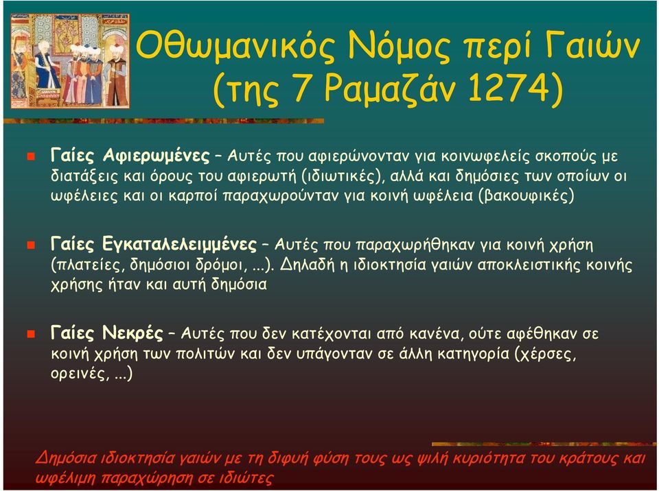 δημόσιοι δρόμοι,...).
