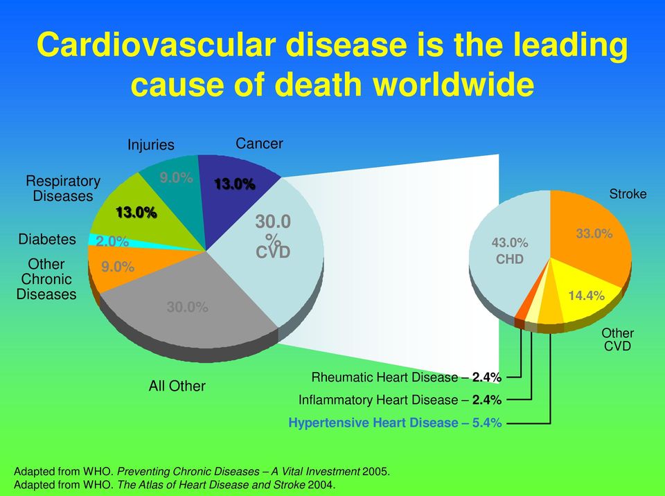 4% Stroke Other CVD All Other Rheumatic Heart Disease 2.4% Inflammatory Heart Disease 2.