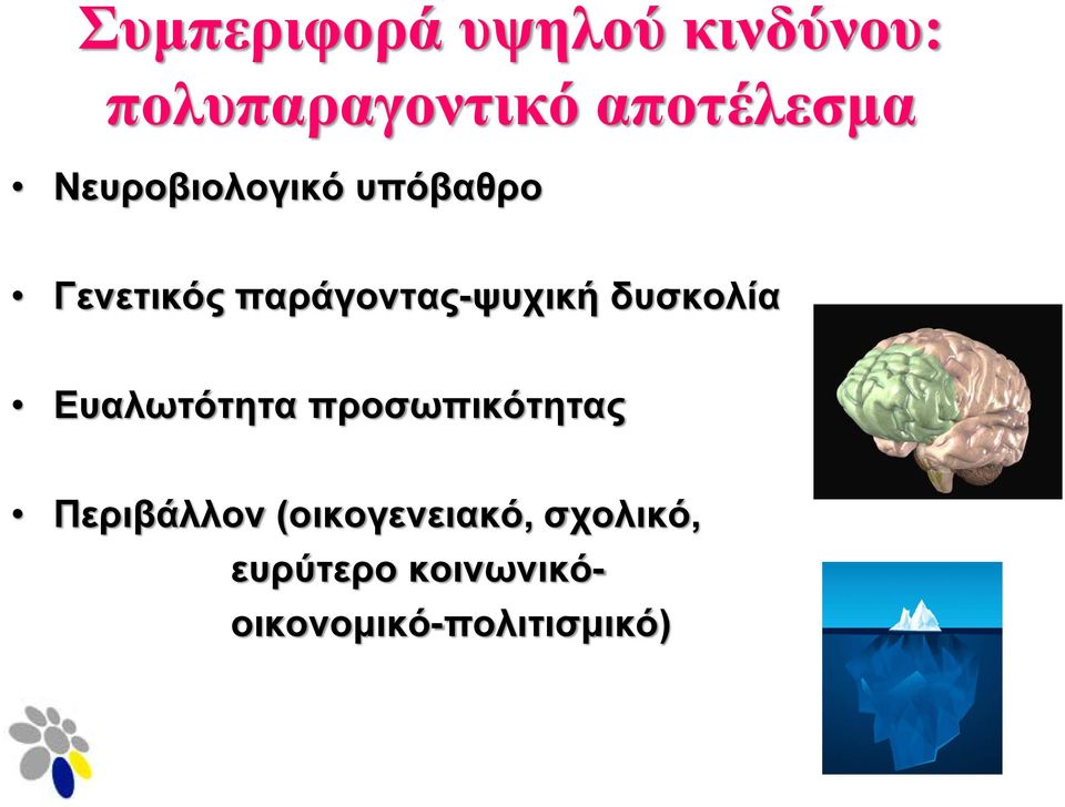 παράγοντας-ψυχική δυσκολία Ευαλωτότητα προσωπικότητας