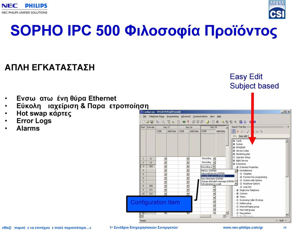 θύρα Ethernet Εύκολη Διαχείριση &