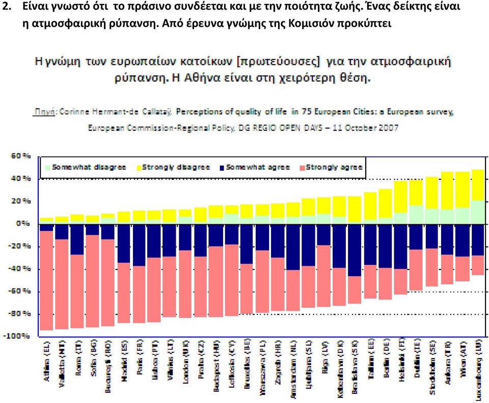 Ένας δείκτης είναι η ατμοσφαιρική