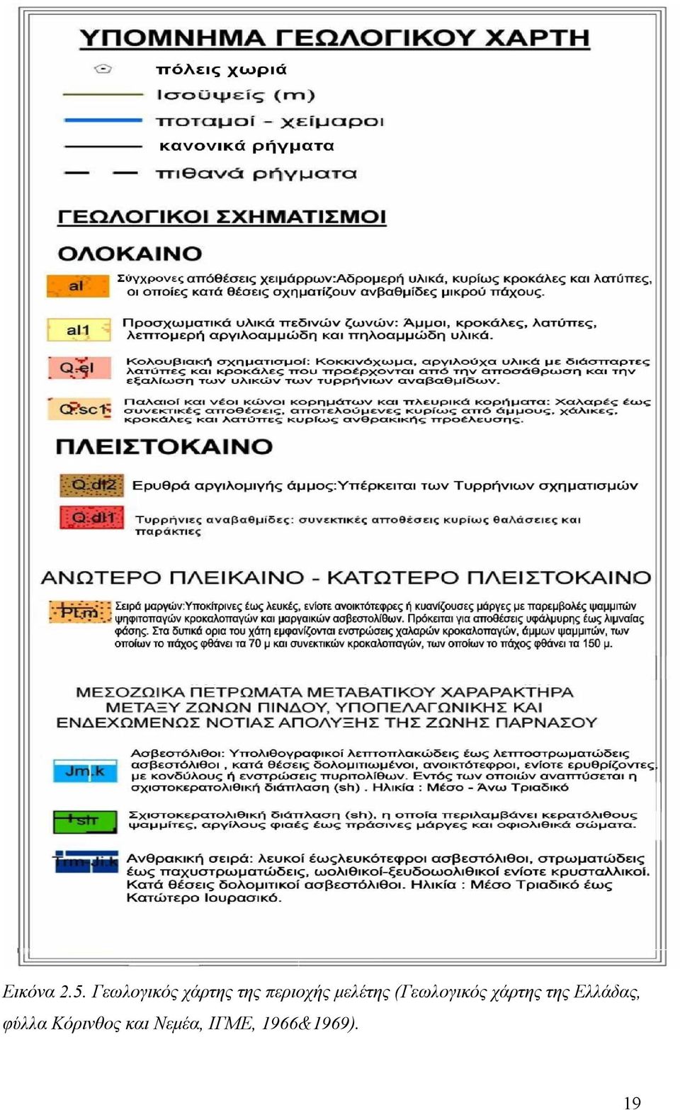 μελέτης (Γεωλογικός χάρτης της