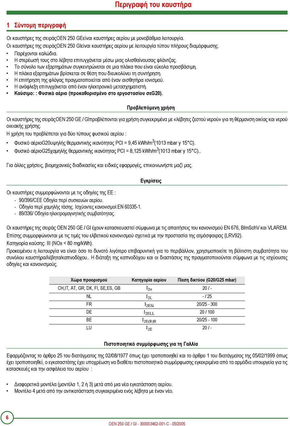 Το σύνολο των εξαρτηµάτων συγκεντρώνεται σε µια πλάκα που είναι εύκολα προσβάσιµη. Η πλάκα εξαρτηµάτων βρίσκεται σε θέση που διευκολύνει τη συντήρηση.