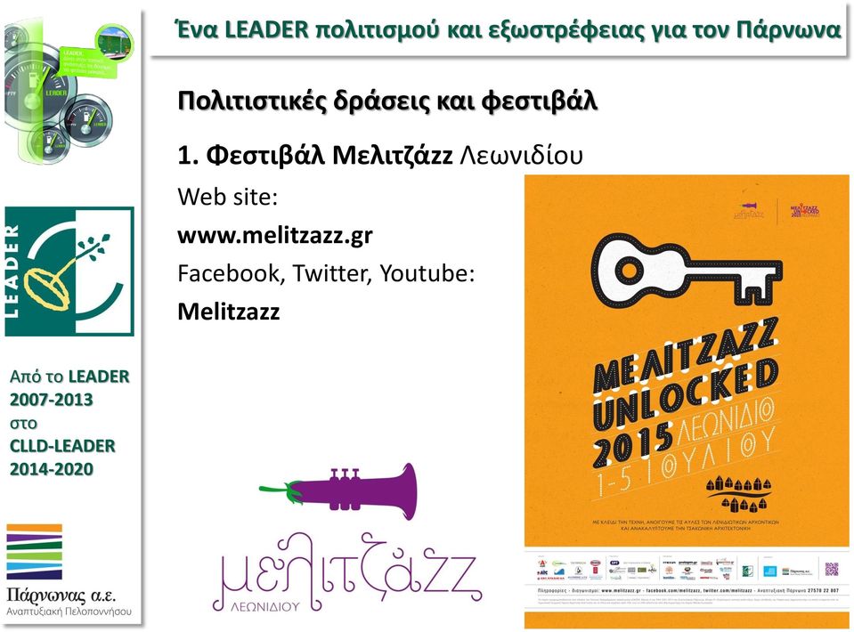 Φεστιβάλ Μελιτζάzz Λεωνιδίου Web