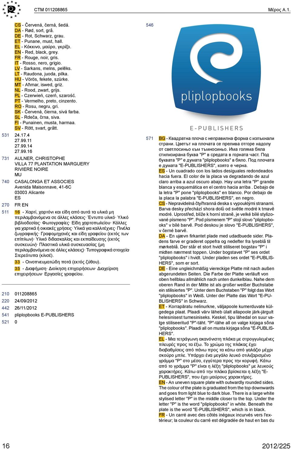 PT - Vermelho, preto, cinzento. RO - Rosu, negru, gri. SK - Červená, čierna, sivá farba. SL - Rdeča, črna, siva. FI - Punainen, musta, harmaa. SV - Rött, svart, grått. 531 24.17.4 27.99.11 27.99.14 27.