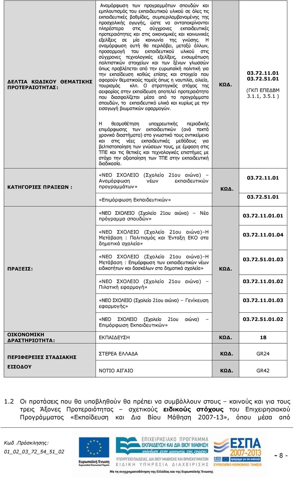 Η αναμόρφωση αυτή θα περιλάβει, μεταξύ άλλων, προσαρμογή του εκπαιδευτικού υλικού στις σύγχρονες τεχνολογικές εξελίξεις, ενσωμάτωση πολιτιστικών στοιχείων και των ξένων γλωσσών όπως προβλέπεται από