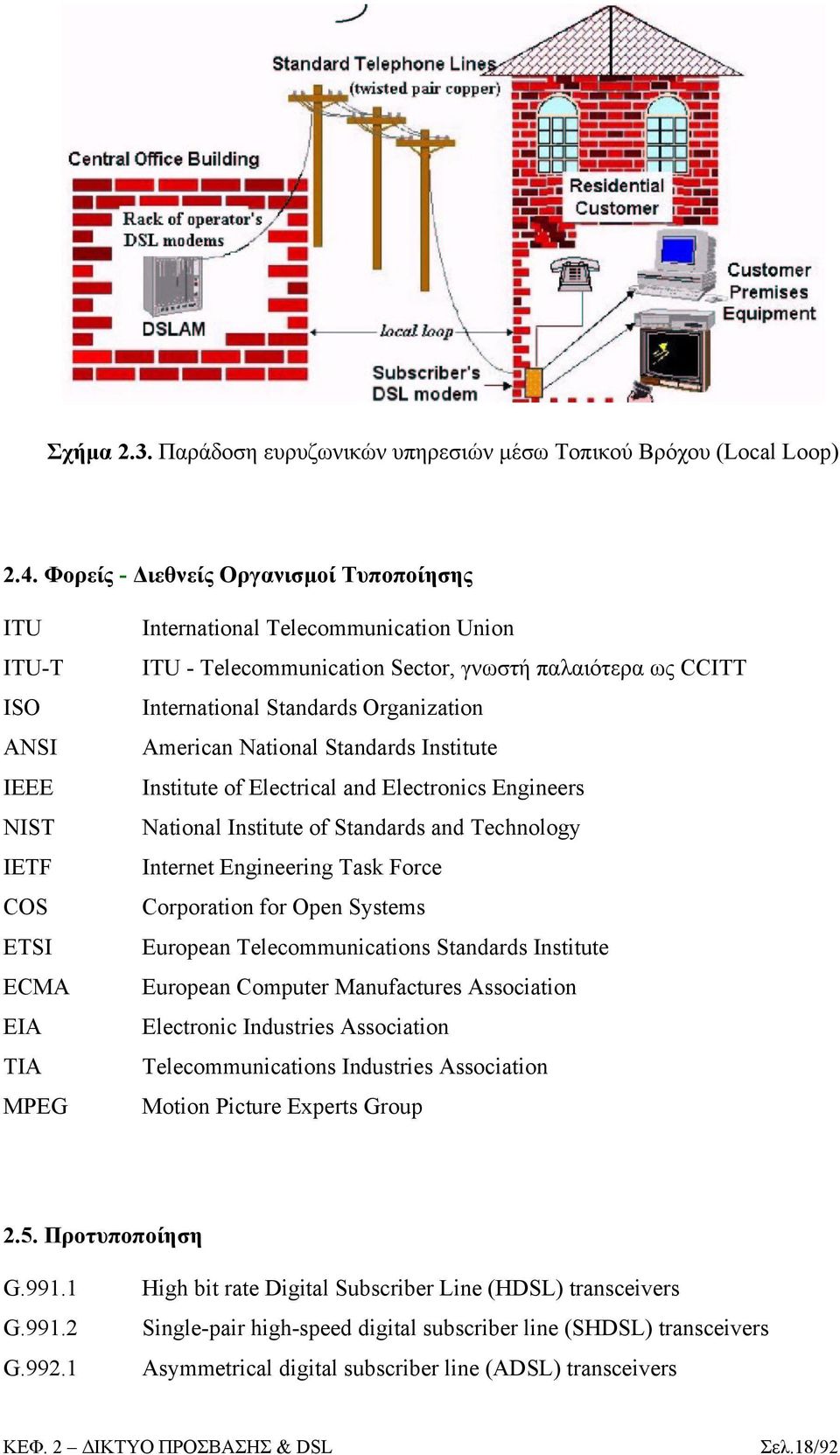 International Standards Organization American National Standards Institute Institute of Electrical and Electronics Engineers National Institute of Standards and Technology Internet Engineering Task