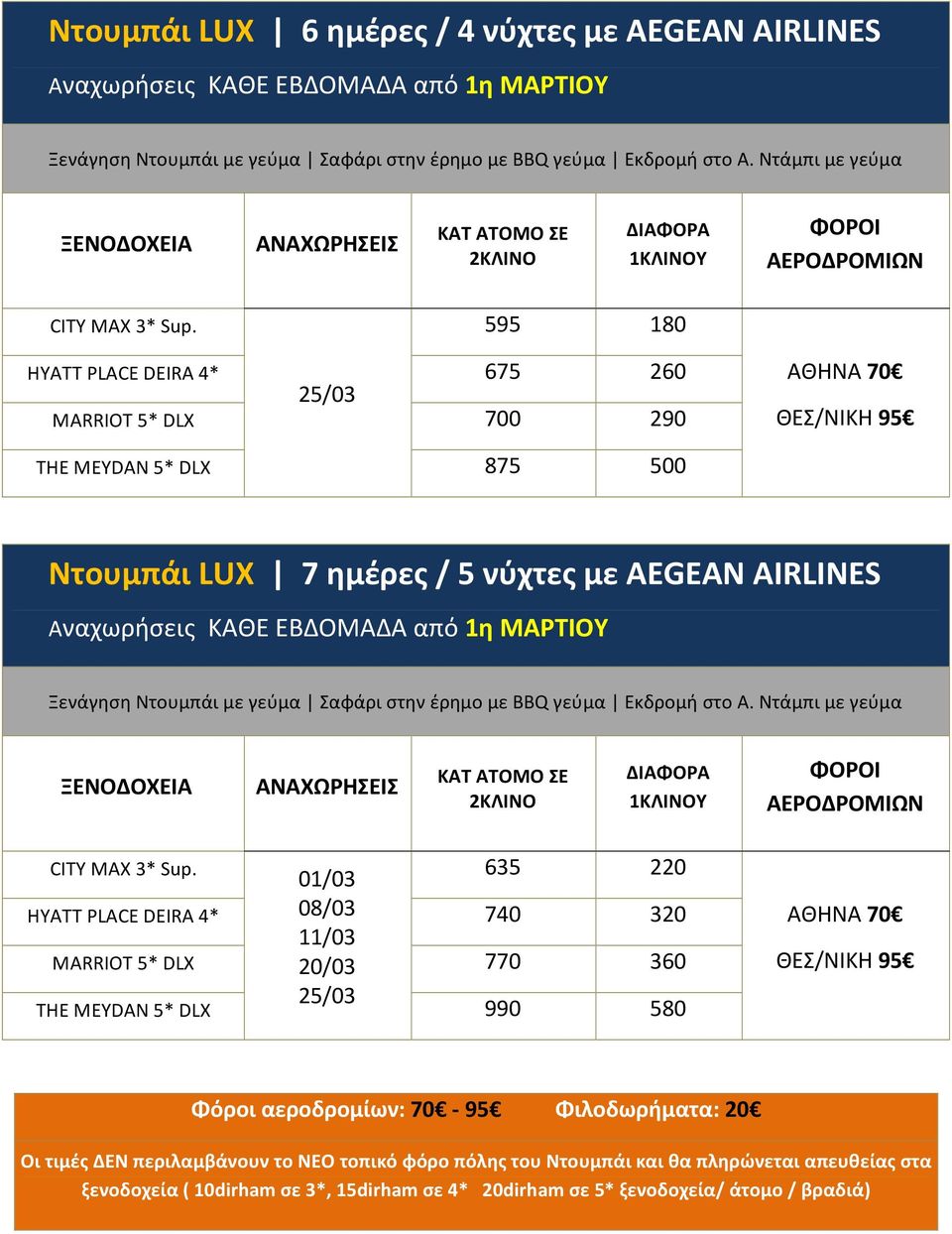 ΜΑΡΤΙΟΥ ΞΕΝΟΔΟΧΕΙΑ ANAXΩΡΗΣΕΙΣ ΚΑΤ ΑΤΟΜΟ ΣΕ 2ΚΛΙΝΟ ΔΙΑΦΟΡΑ 1ΚΛΙΝΟΥ ΦΟΡΟΙ ΑΕΡΟΔΡΟΜΙΩΝ CITY MAX 3* Sup.