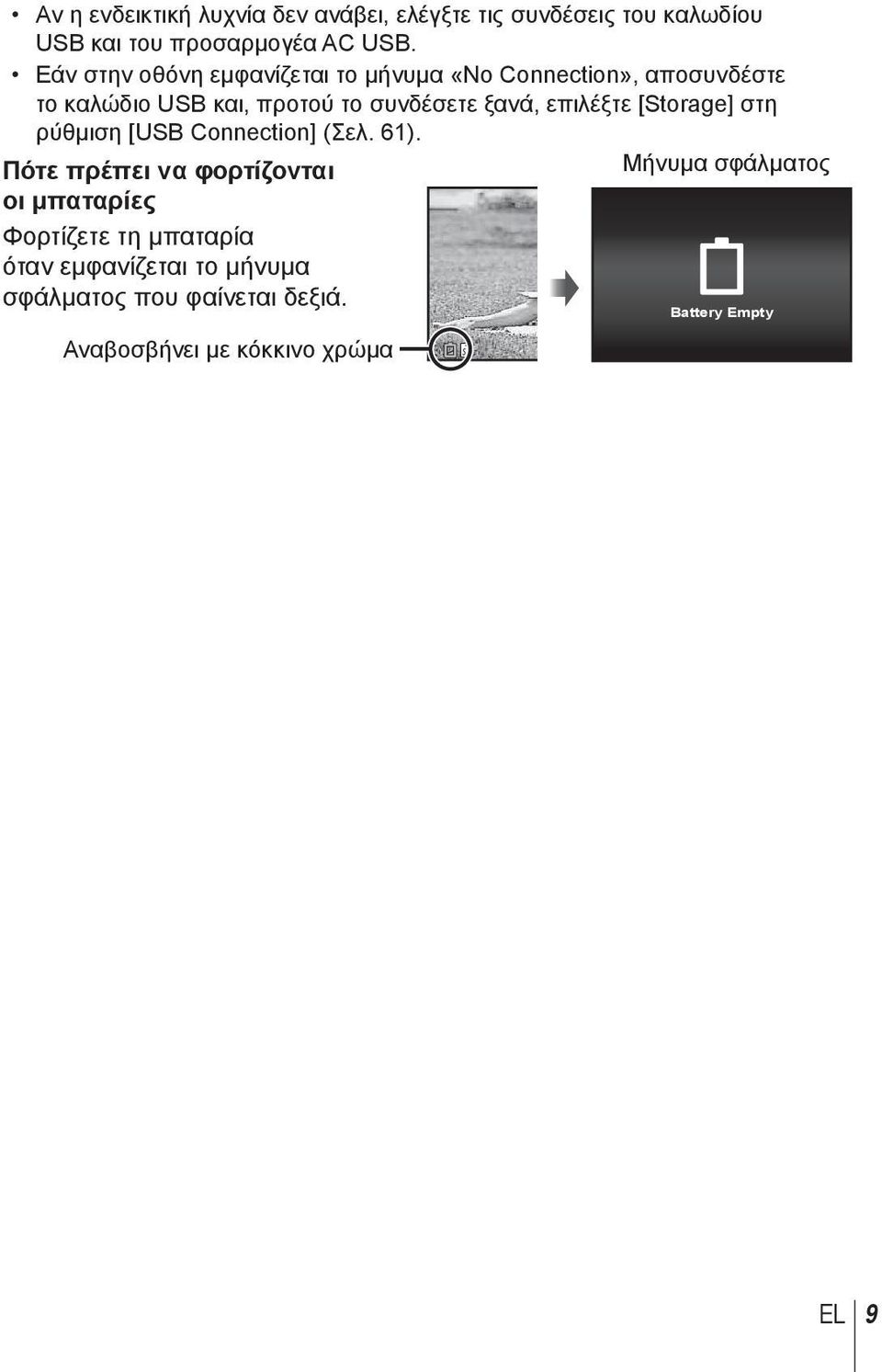 επιλέξτε [Storage] στη ρύθμιση [USB Connection] (Σελ. 61).